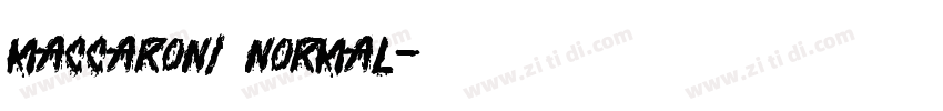 Maccaroni Normal字体转换